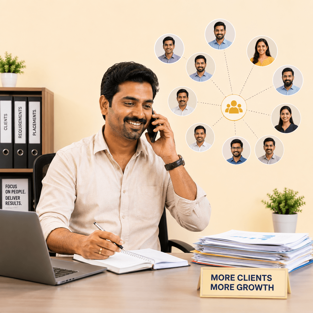 Vendor growing the business and winning more clients