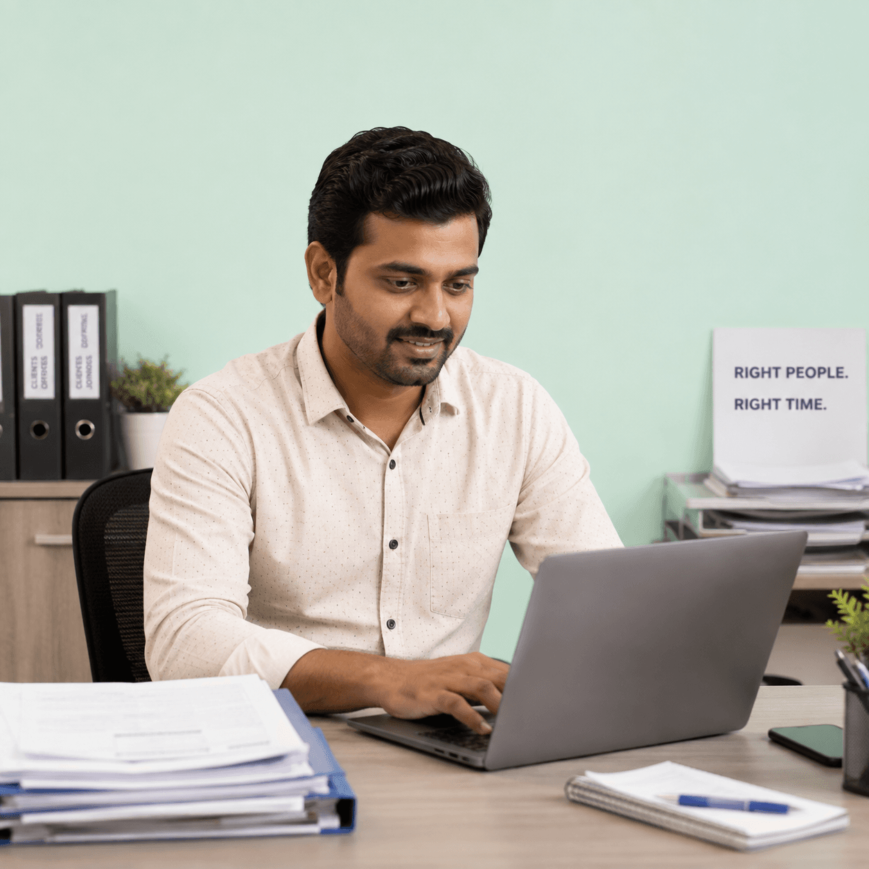 Simple one-software workspace for staffing vendors